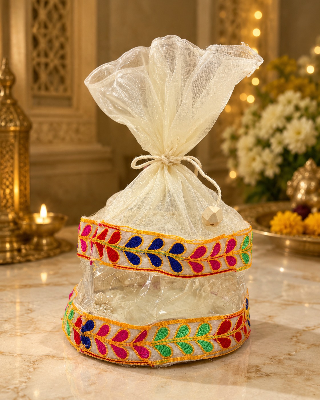 Traditional Gujarati Embroidered Gift Potli