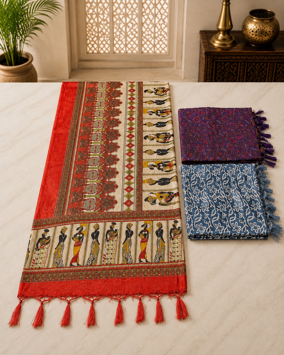 Gujarati Traditional Printed Dupatta
