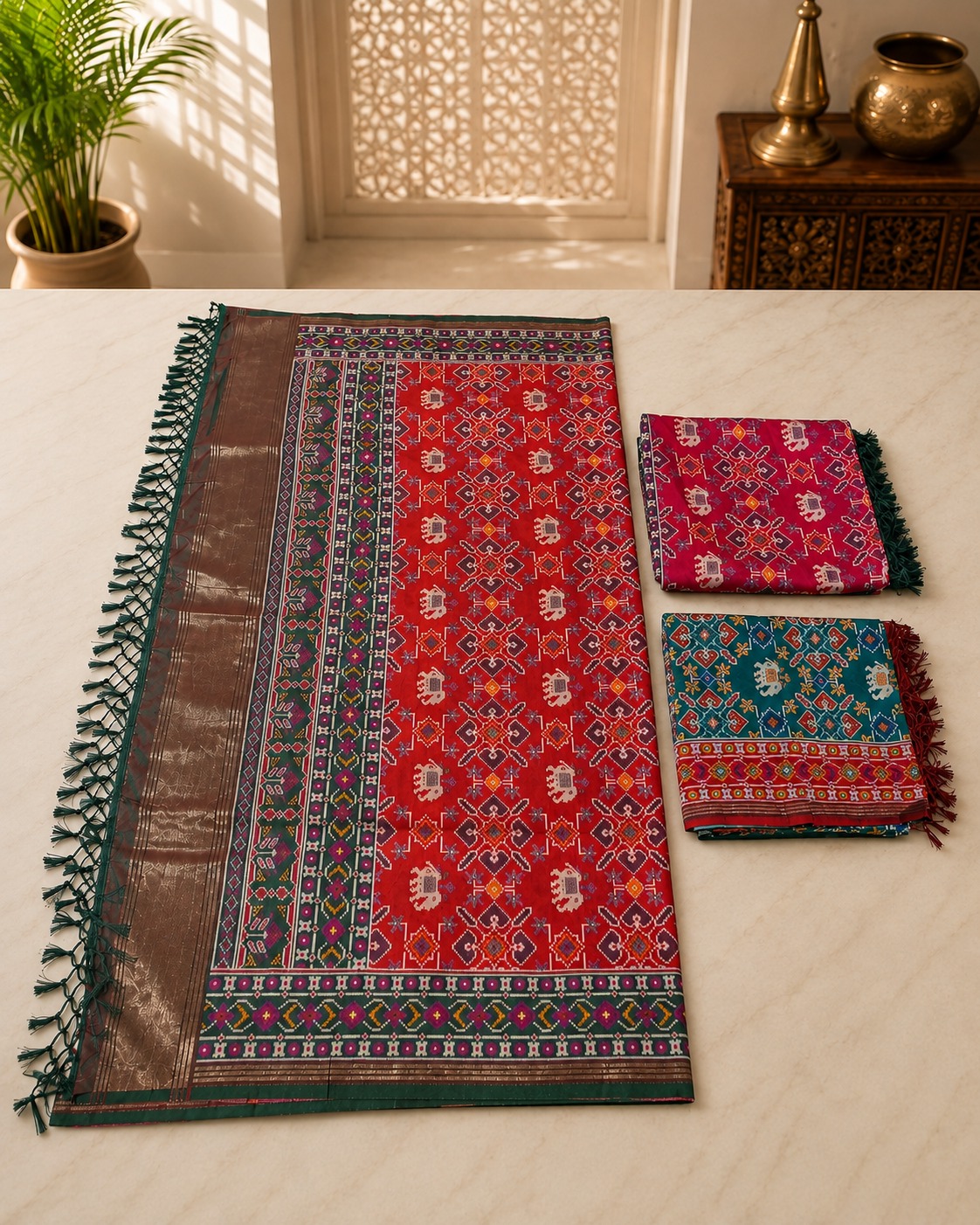 Gujarati Traditional Printed Dupatta