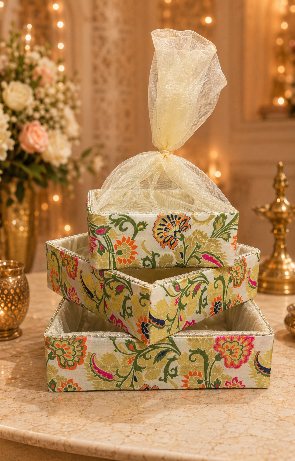 Floral Printed Gift Box Set