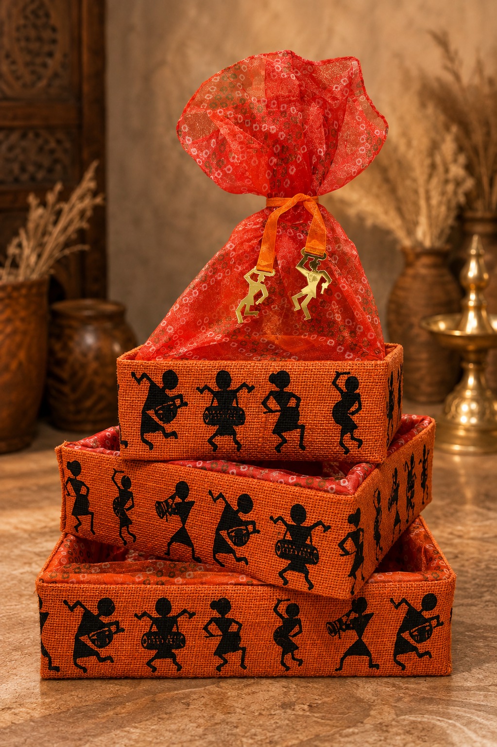 Tribal Art Printed Gift Box Set